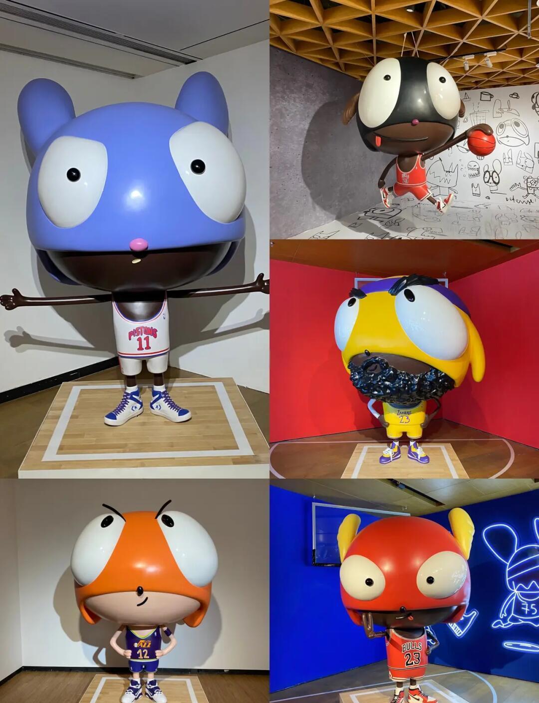 包含篮球艺术展览展示运动文化，吸引众多篮球迷参观的词条